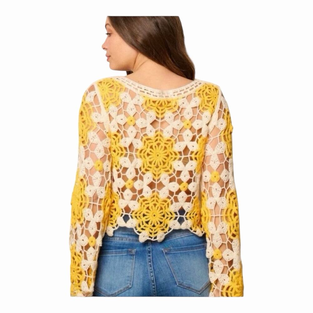 Available Oversized Cropped Boho Vibes Festival Dream One Size NWT Hippie Chic - Picture 2 of 16